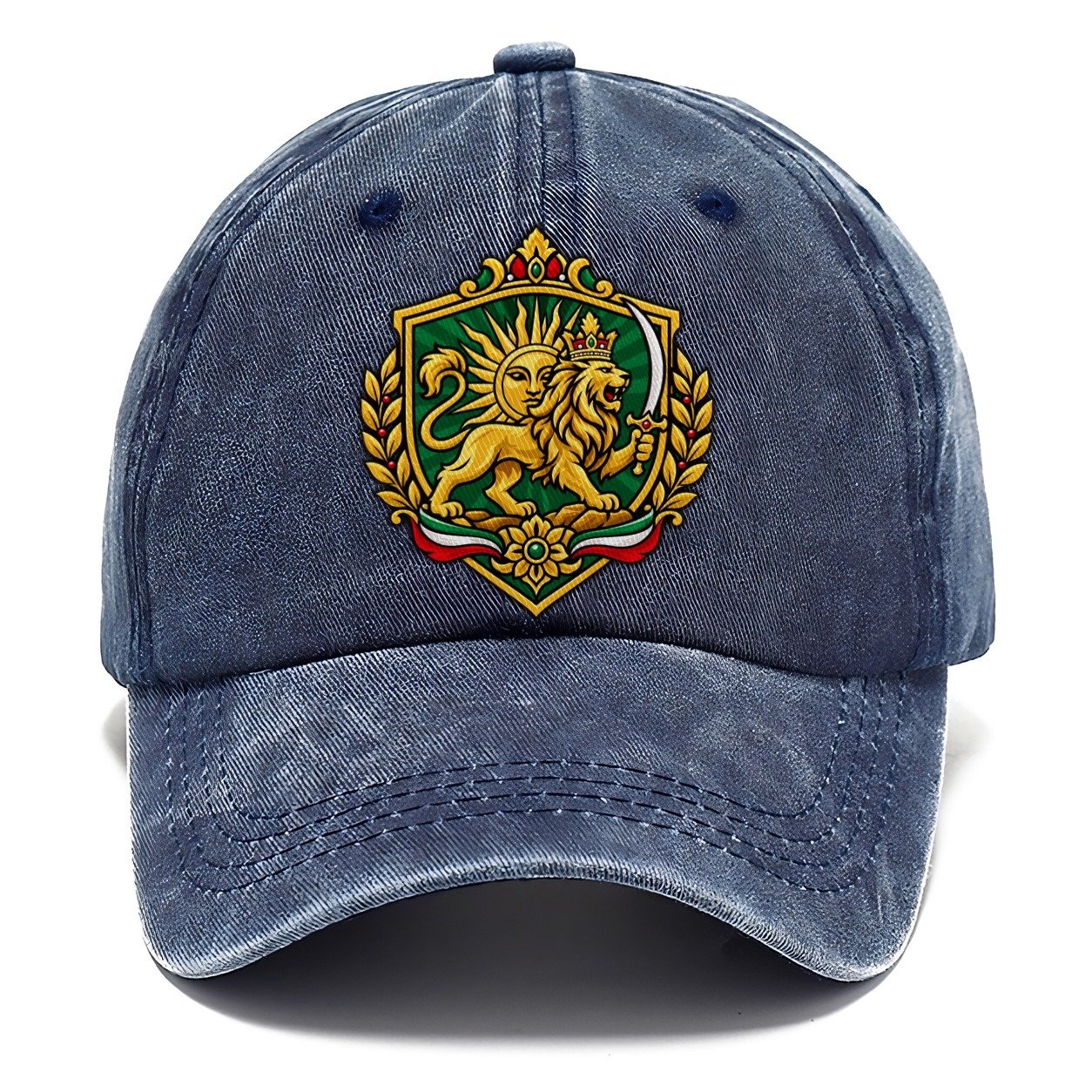 Iran Heraldic Crest Country Logos Classic Cap – Twilight Navy
