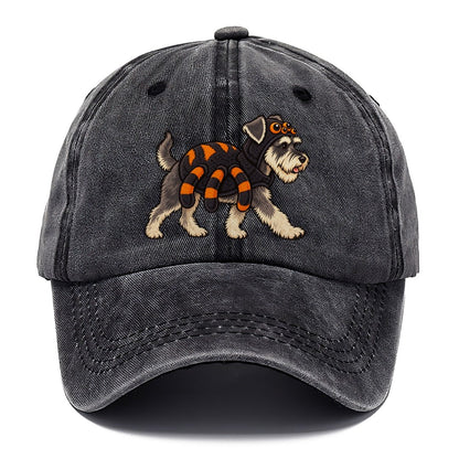 One Miniature Schnauzer In Halloween Costume Spider Costume With Four Extra Soft Plush Legs Halloween Dog Parade Classic Cap – Graphite
