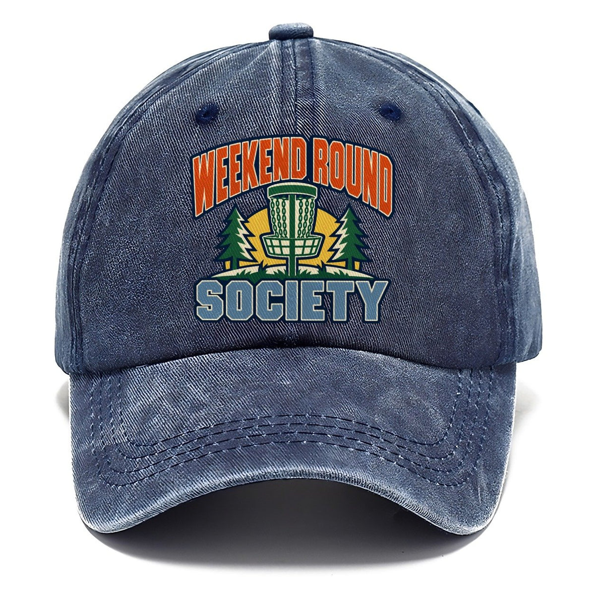 Weekend Round Society Disc Golf Classic Cap – Twilight Navy