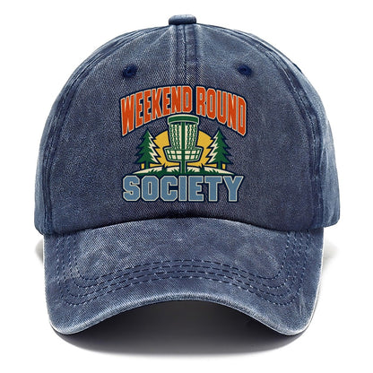 Weekend Round Society Disc Golf Classic Cap – Twilight Navy