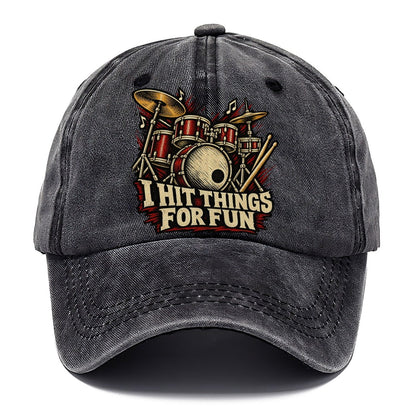 I Hit Things For Fun Classic Cap – Graphite