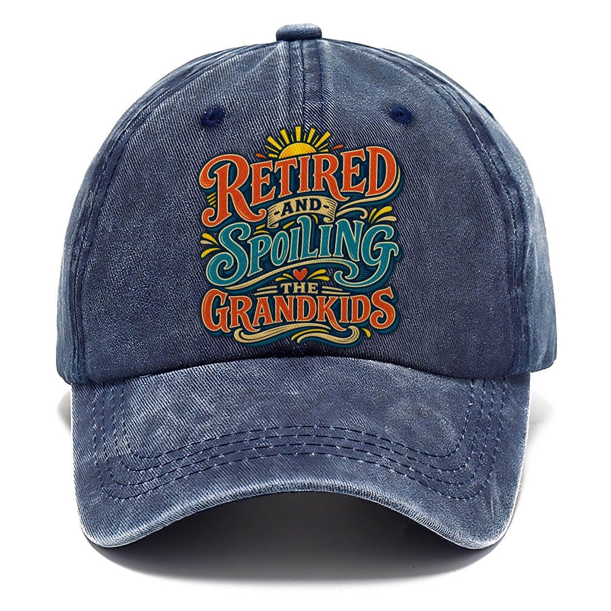 Retired And Spoiling The Grandkids Retired Living Classic Cap – Twilight Navy