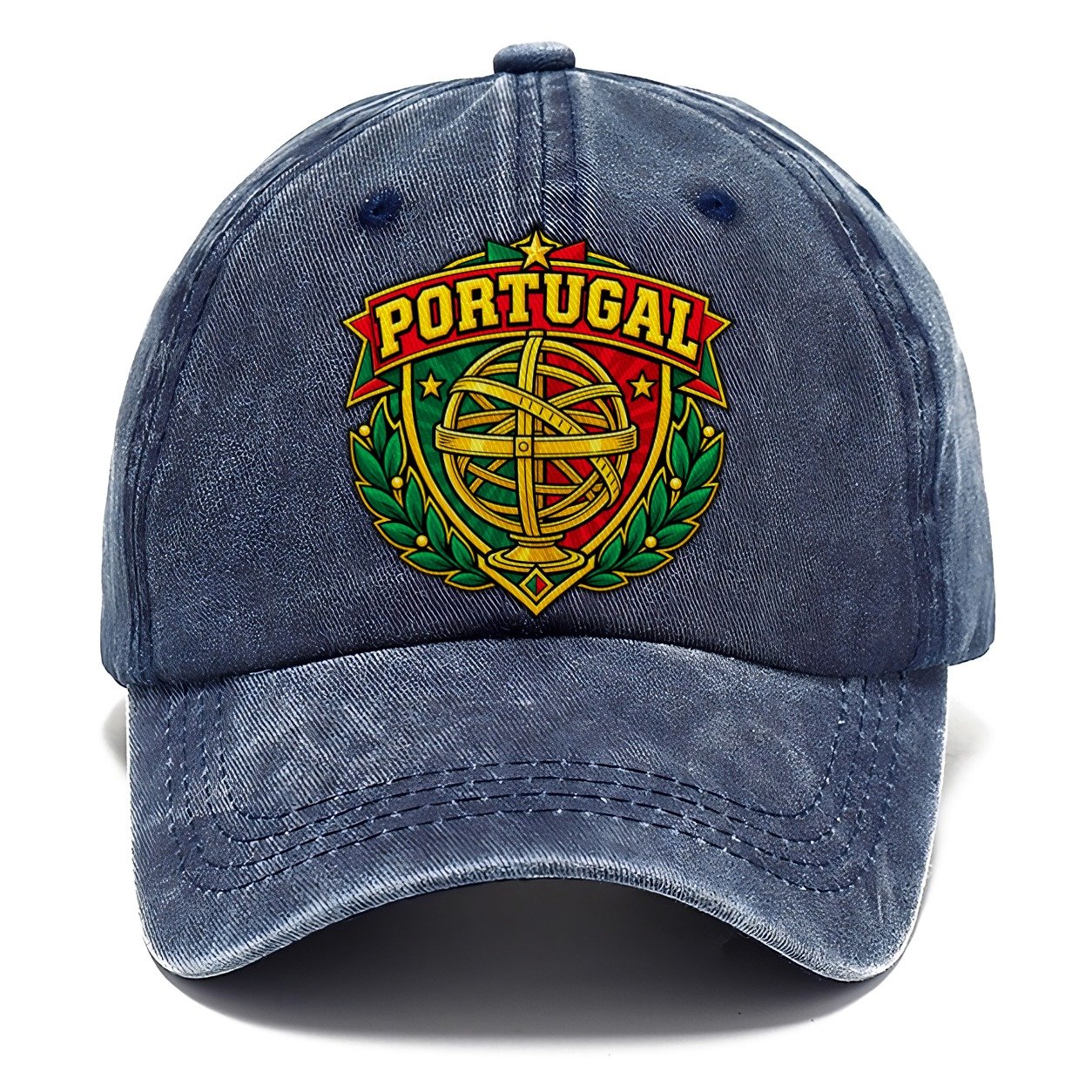 Portugal Retro Badge Country Logos Classic Cap – Twilight Navy
