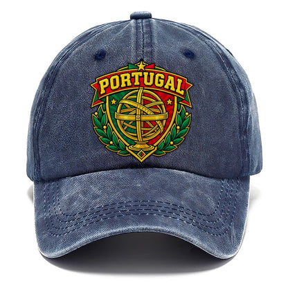 Portugal Retro Badge Country Logos Classic Cap – Twilight Navy
