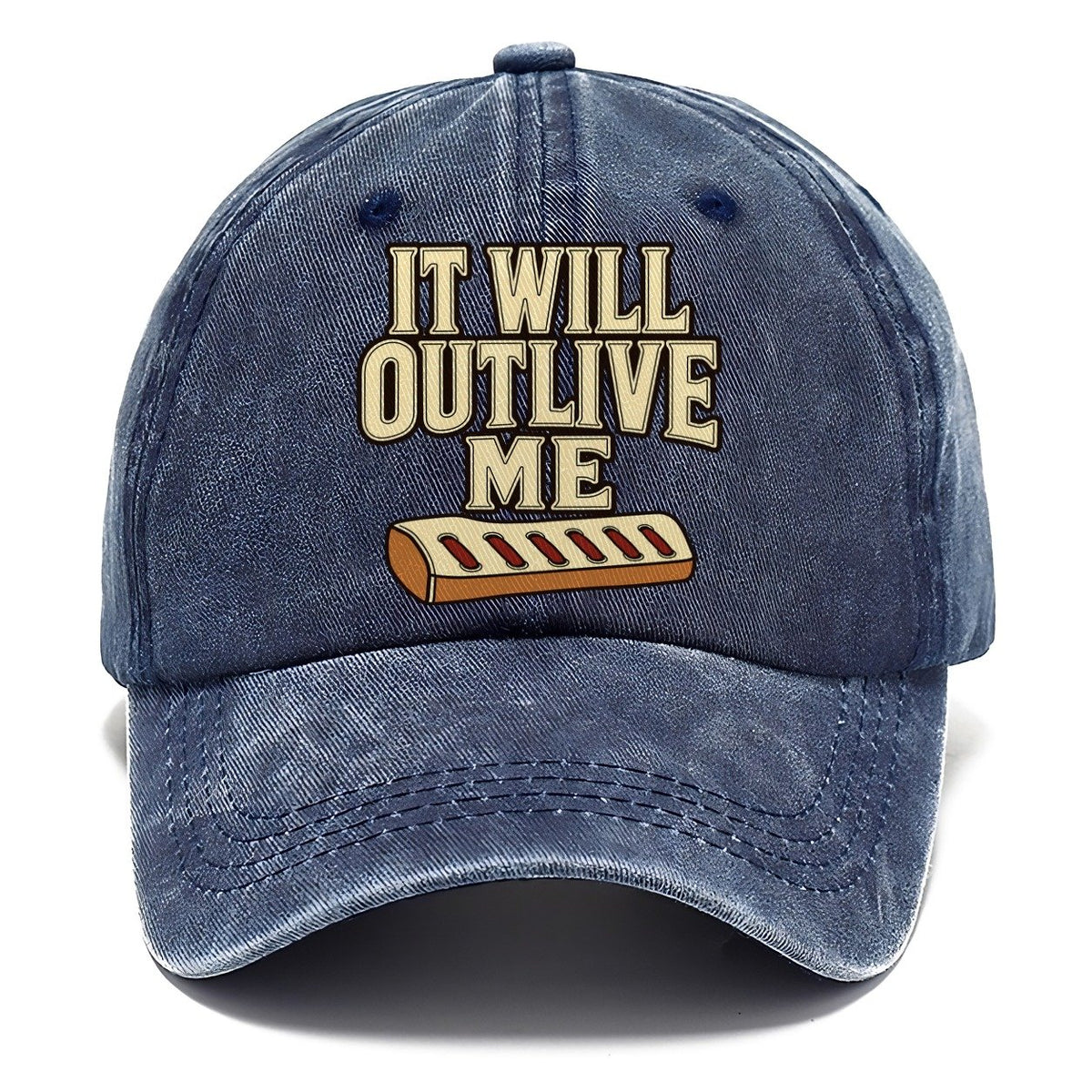 It Will Outlive Me Leathercraft Classic Cap – Twilight Navy