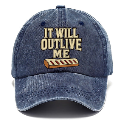 It Will Outlive Me Leathercraft Classic Cap – Twilight Navy