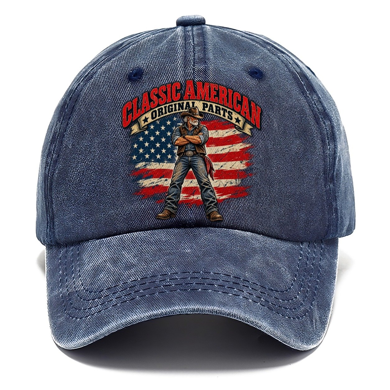 Classic American Original Parts Old Man Strong Classic Cap – Twilight Navy