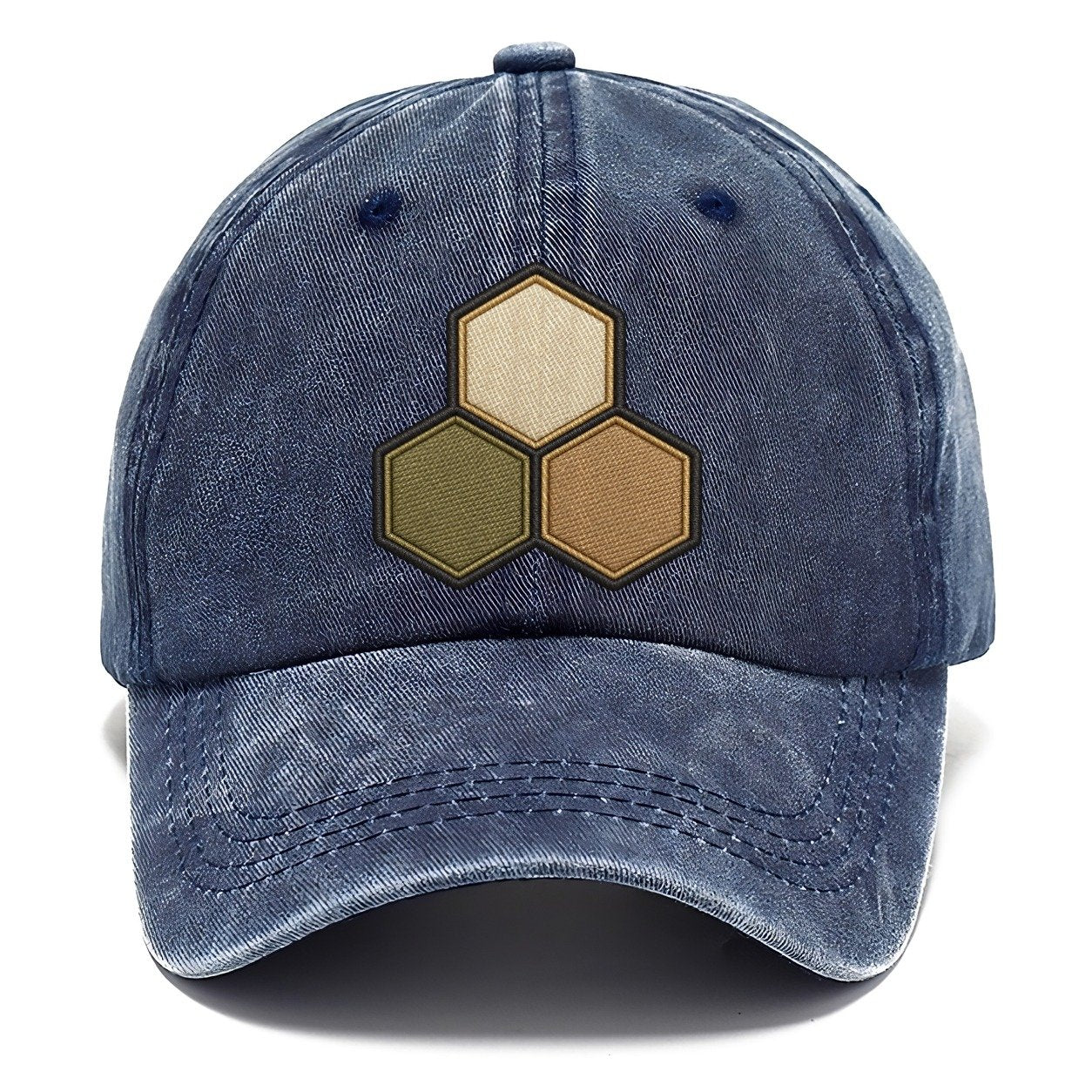 Three Hexagonal Tiles Clustered Board Games Classic Cap – Twilight Navy