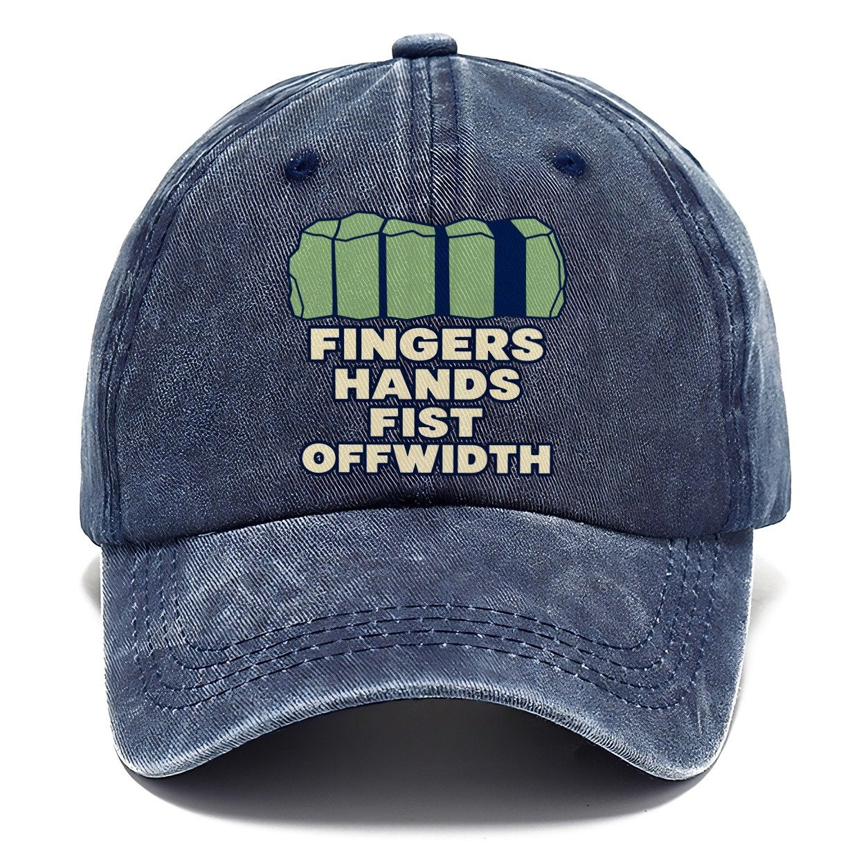 Crack Size Taxonomy Rock Climbing Classic Cap – Twilight Navy