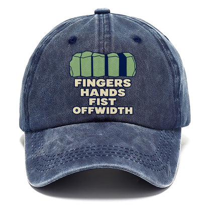 Crack Size Taxonomy Rock Climbing Classic Cap – Twilight Navy