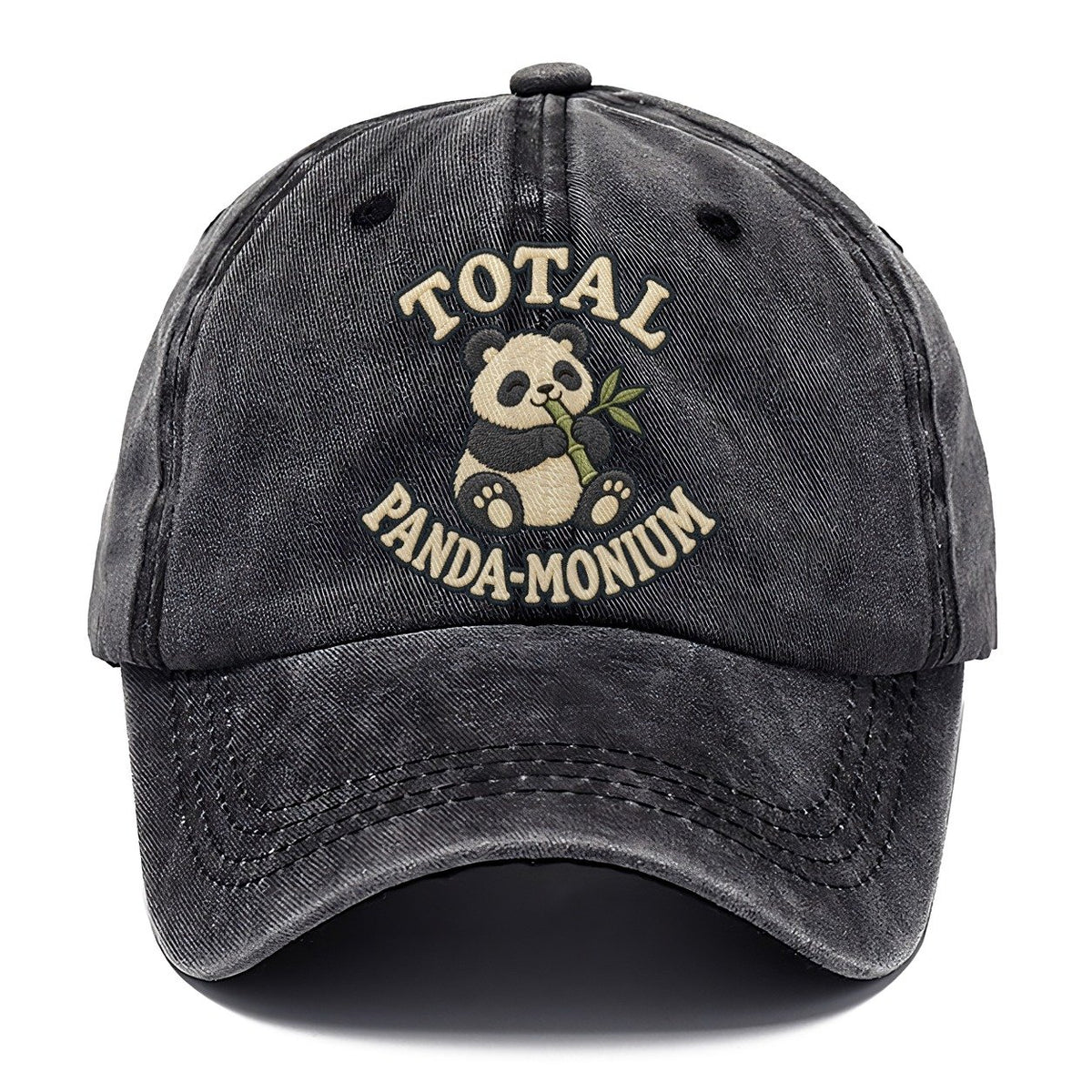 Panda Animal Puns Classic Cap – Graphite