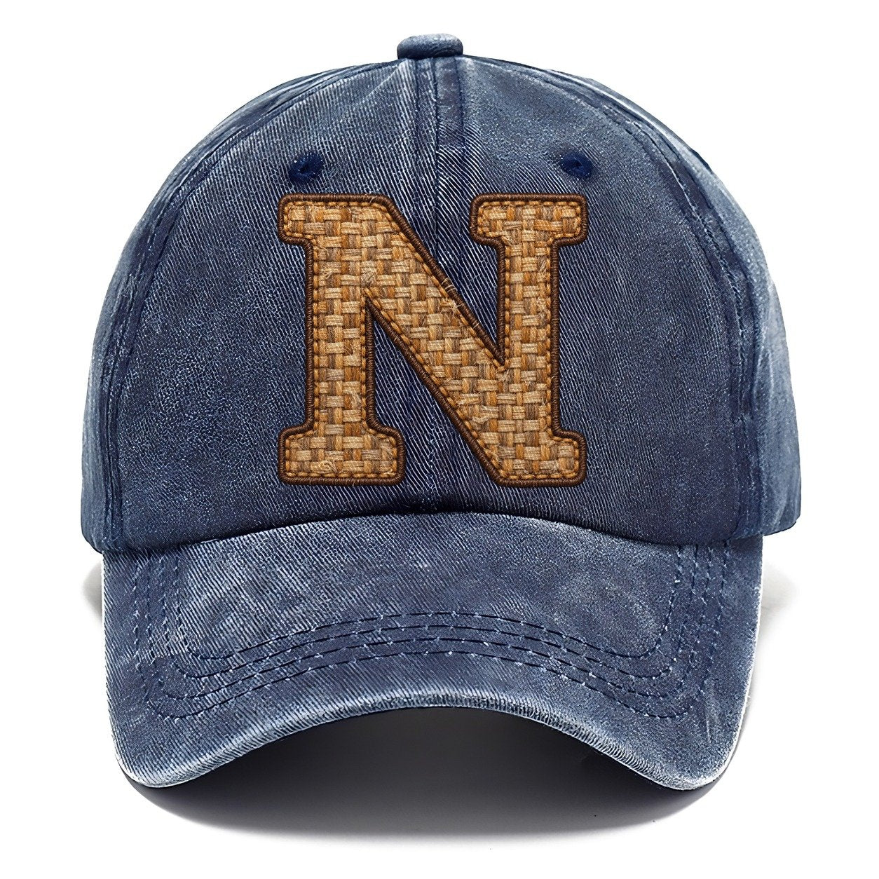 Woven Tweed N Monogram Classic Cap – Twilight Navy