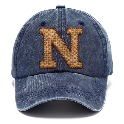 Woven Tweed N Monogram Classic Cap – Twilight Navy