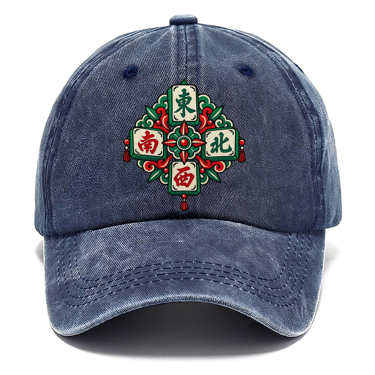 Four Winds Mahjong Game Night Classic Cap – Twilight Navy