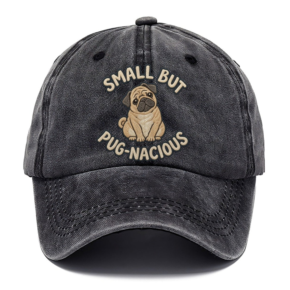 Pug Animal Puns Classic Cap – Graphite