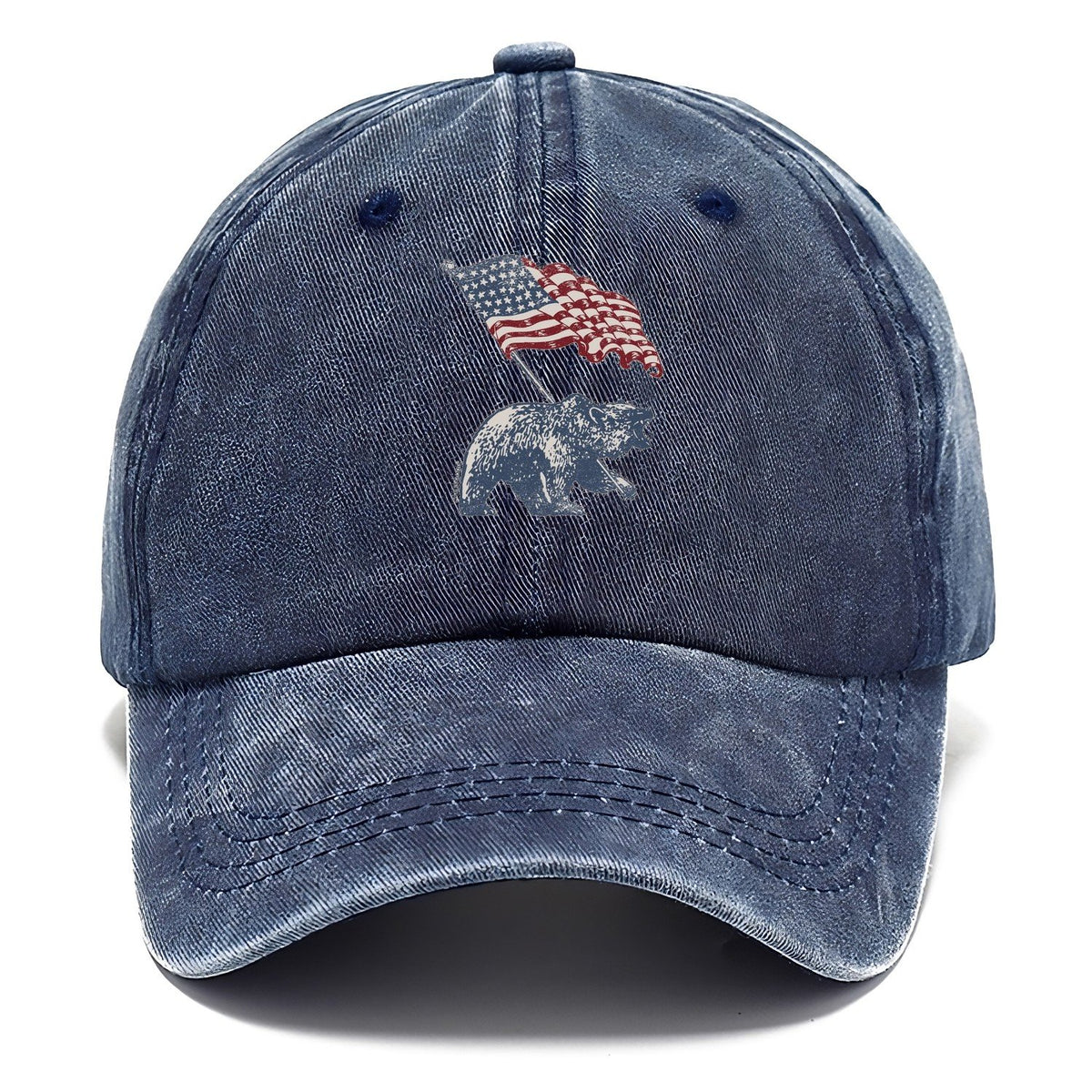 Bear Flag Logo Classic Cap – Twilight Navy