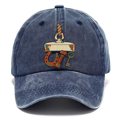 What The Rope Brought Up Treasure Hunting Classic Cap – Twilight Navy