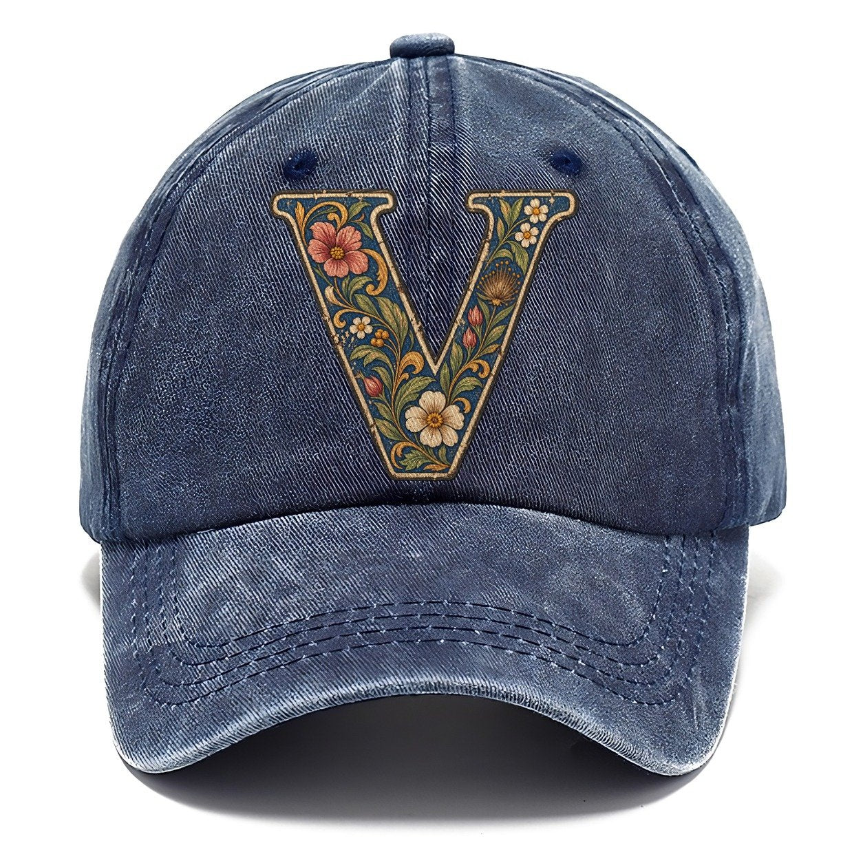 Wildflower V Monogram Classic Cap – Twilight Navy