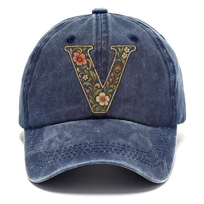 Wildflower V Monogram Classic Cap – Twilight Navy
