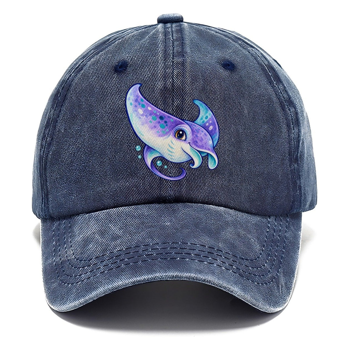 Manta Ray Barrel Turn Sea Sprite Classic Cap – Twilight Navy