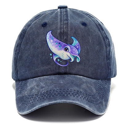 Manta Ray Barrel Turn Sea Sprite Classic Cap – Twilight Navy