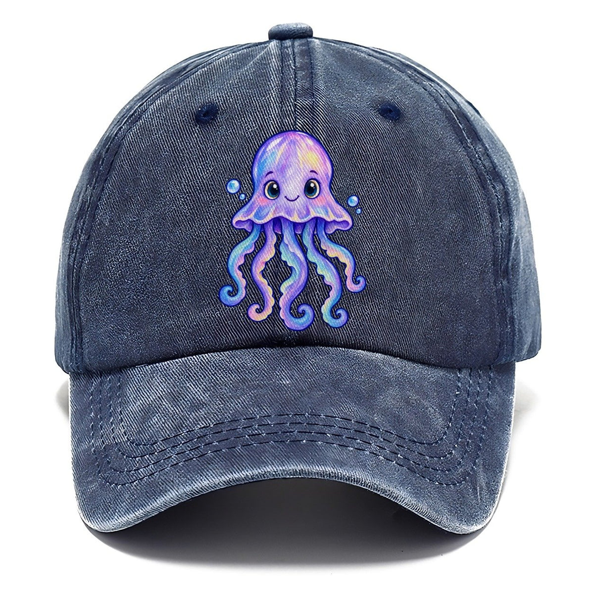 Jellyfish Front Glow Sea Sprite Classic Cap – Twilight Navy