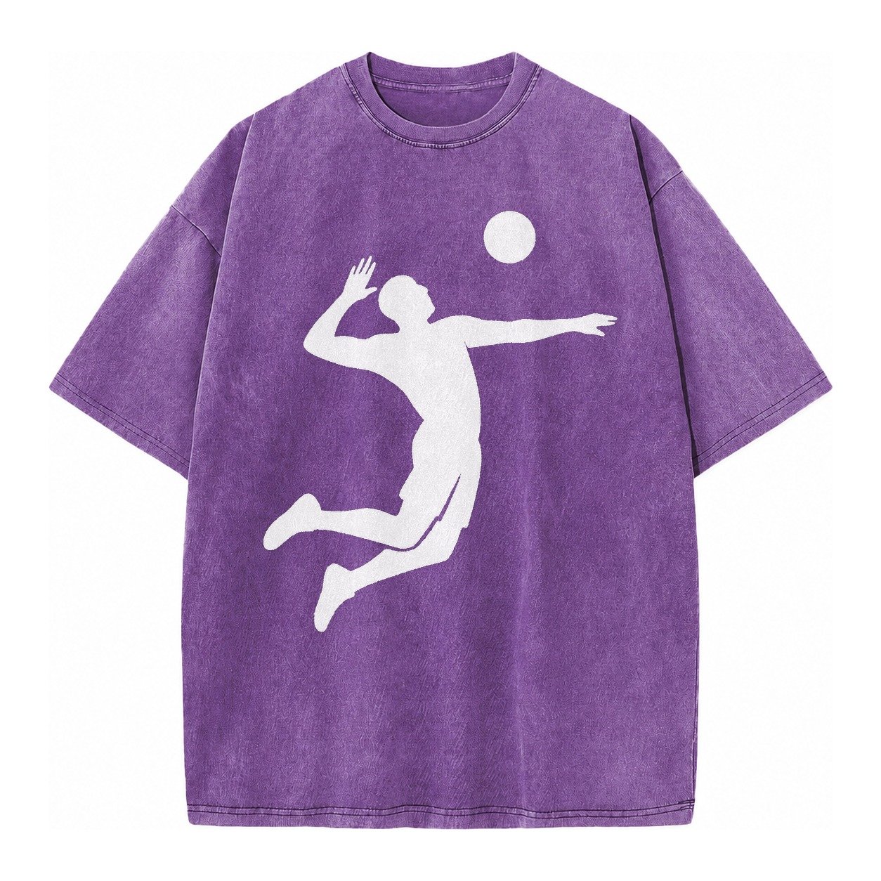 Volleyball Spike Vintage T-shirt – Purple