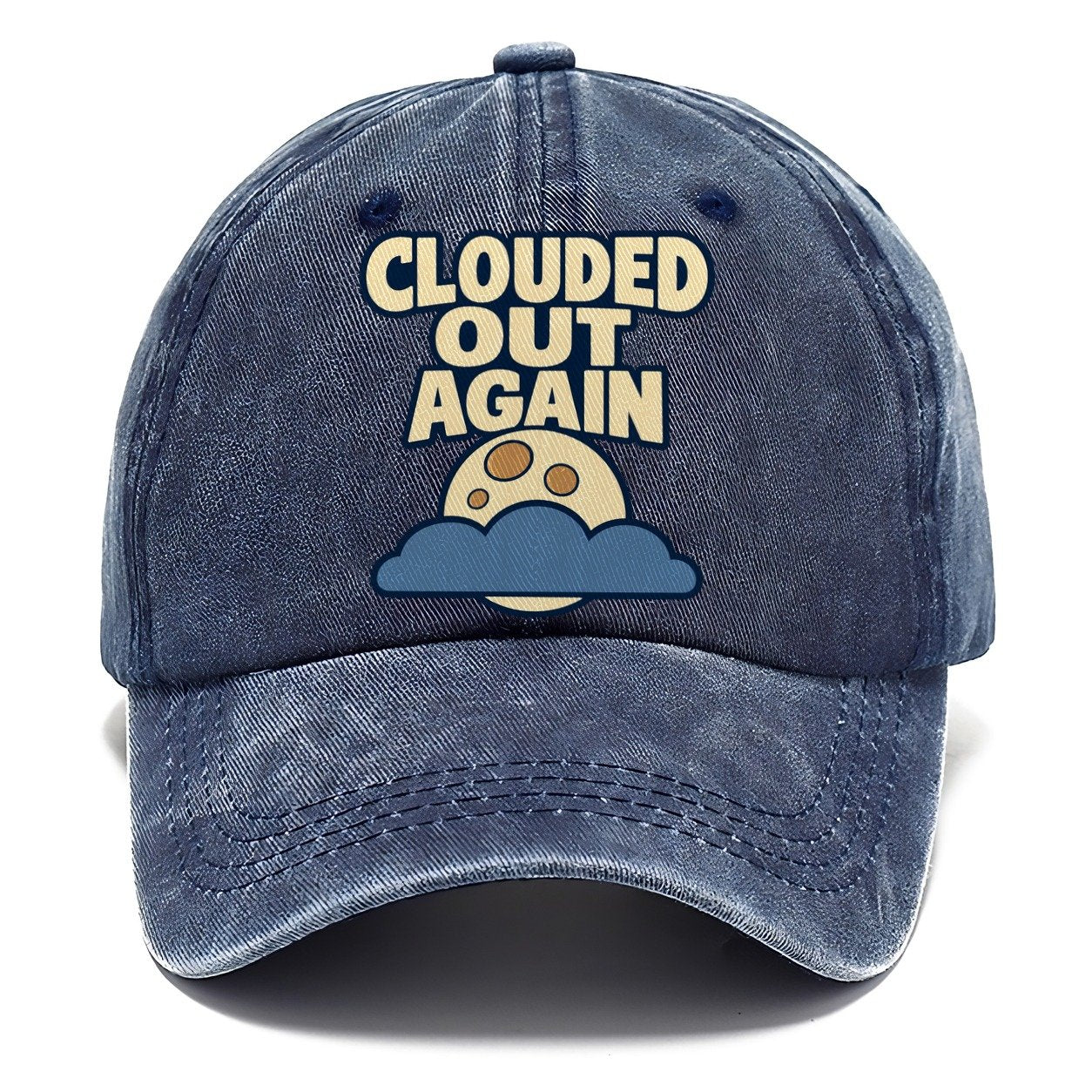 Clouded Out Again Astronomy And Stargazing Classic Cap – Twilight Navy