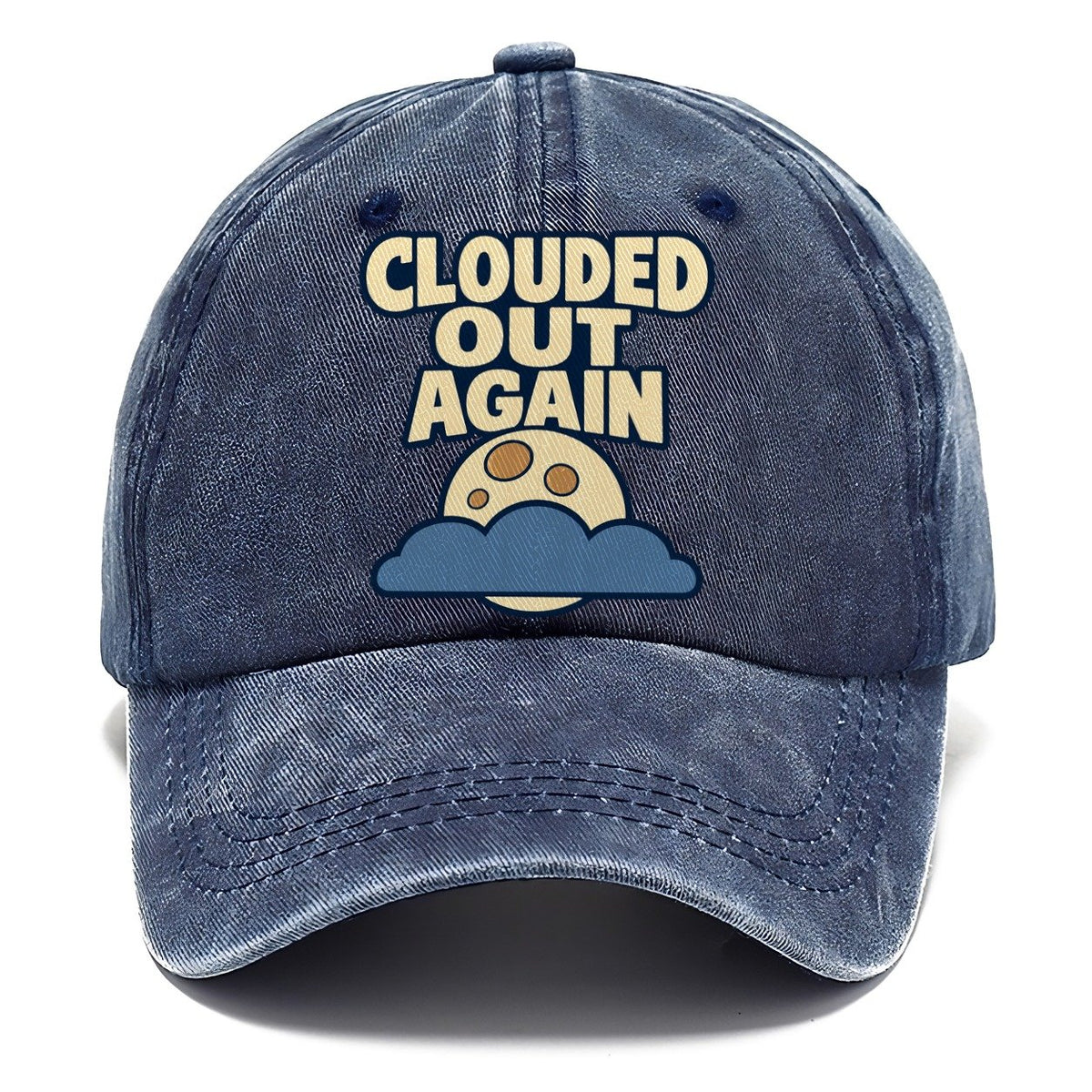 Clouded Out Again Astronomy And Stargazing Classic Cap – Twilight Navy
