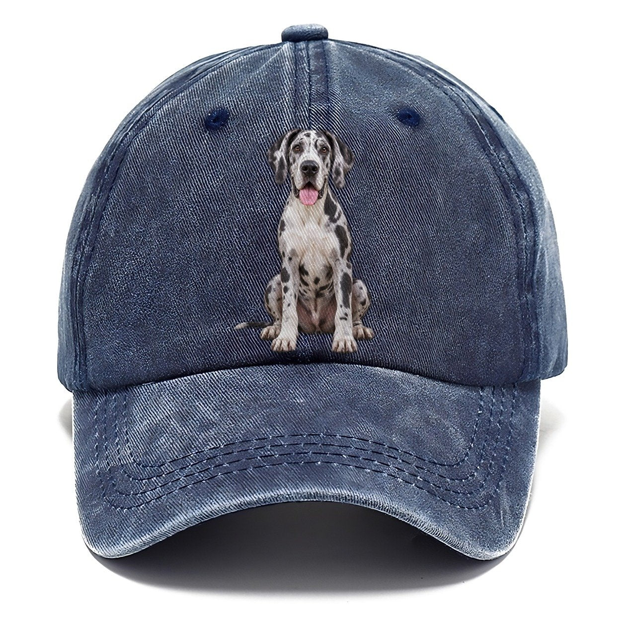 Great Dane Sitting Top Breeds Classic Cap – Twilight Navy
