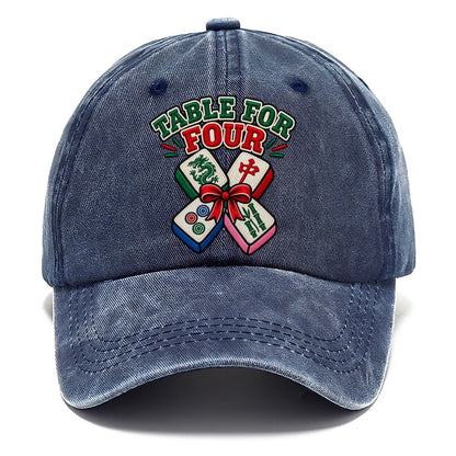 Table For Four Mahjong Game Night Classic Cap – Twilight Navy