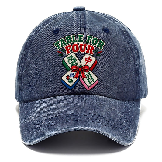 Table For Four Mahjong Game Night Classic Cap – Twilight Navy