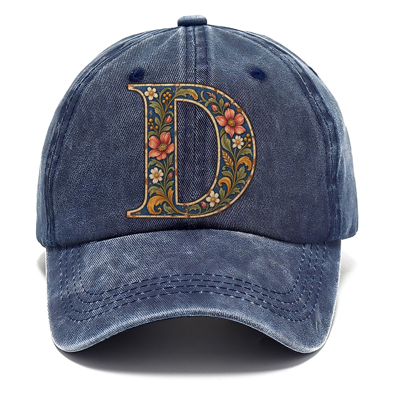 Wildflower D Monogram Classic Cap – Twilight Navy