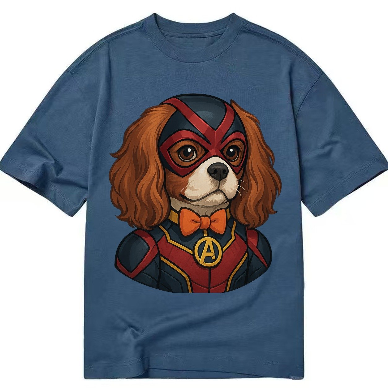 Cavalier King Charles Friendly Hero Sitting Sweet On Four Pa Classic T-shirt – Twilight Navy