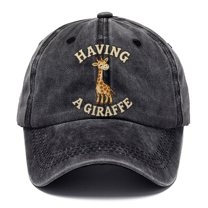 Giraffe Animal Puns Classic Cap – Graphite