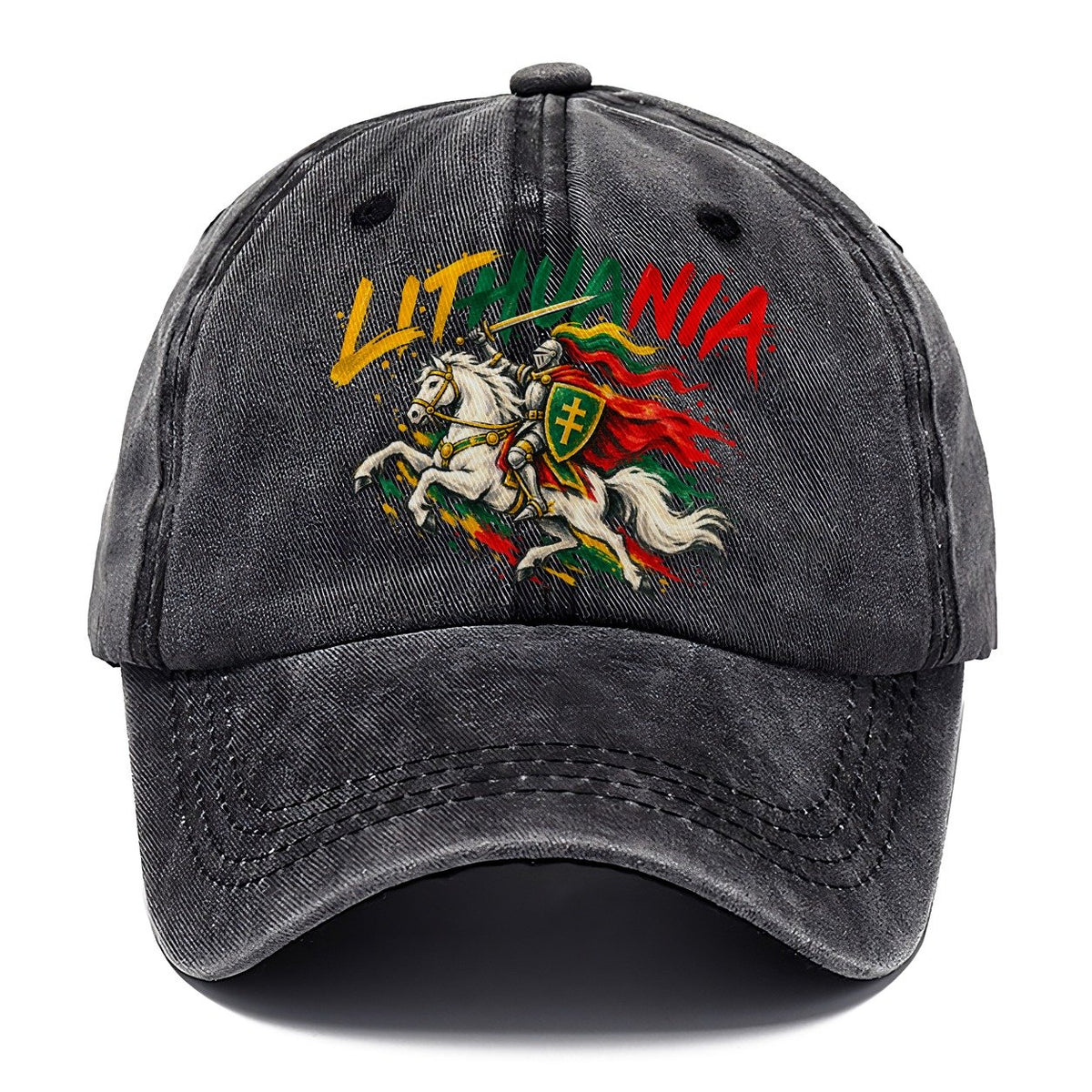 Lithuania Retro Badge Classic Cap – Graphite