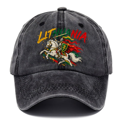 Lithuania Retro Badge Classic Cap – Graphite