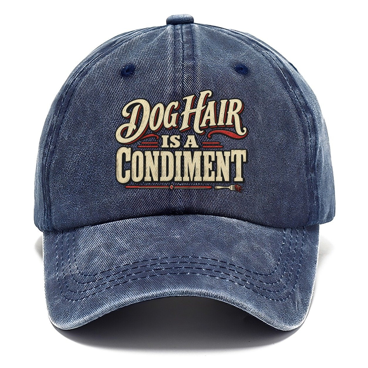 Dog Hair Is A Condiment American Wit Classic Cap – Twilight Navy