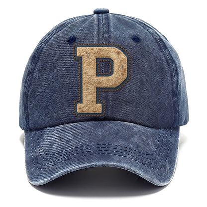 Varsity Chenille P Monogram Classic Cap – Twilight Navy