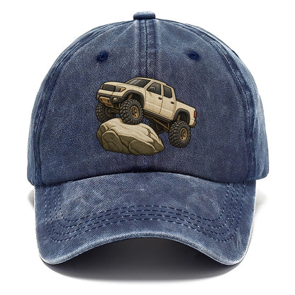 Lifted Pickup On A Boulder Off Roading And Overlanding Classic Cap – Twilight Navy