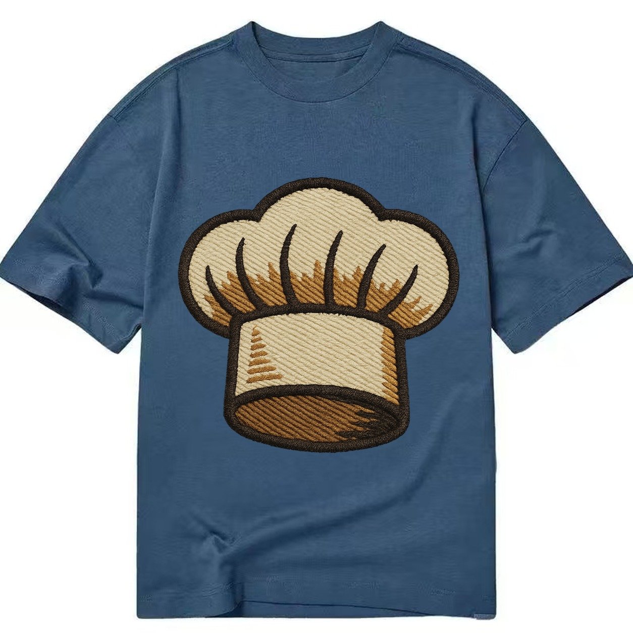 Chef Toque Pleats Embroidered 2a1da8 Classic T-shirt – Twilight Navy