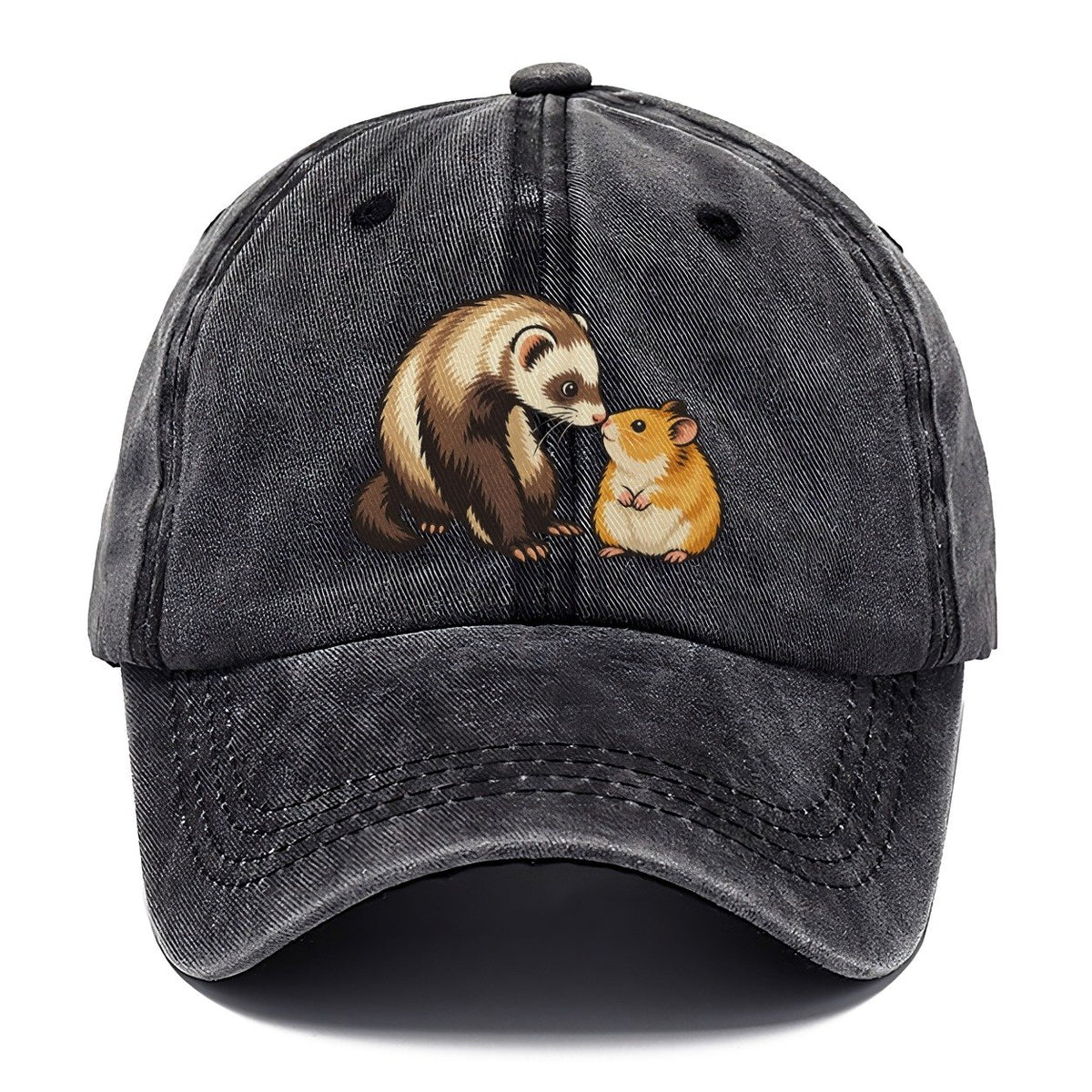 Ferret And Hamster Hello Small Pet Logos Classic Cap – Graphite