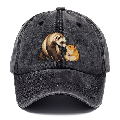 Ferret And Hamster Hello Small Pet Logos Classic Cap – Graphite