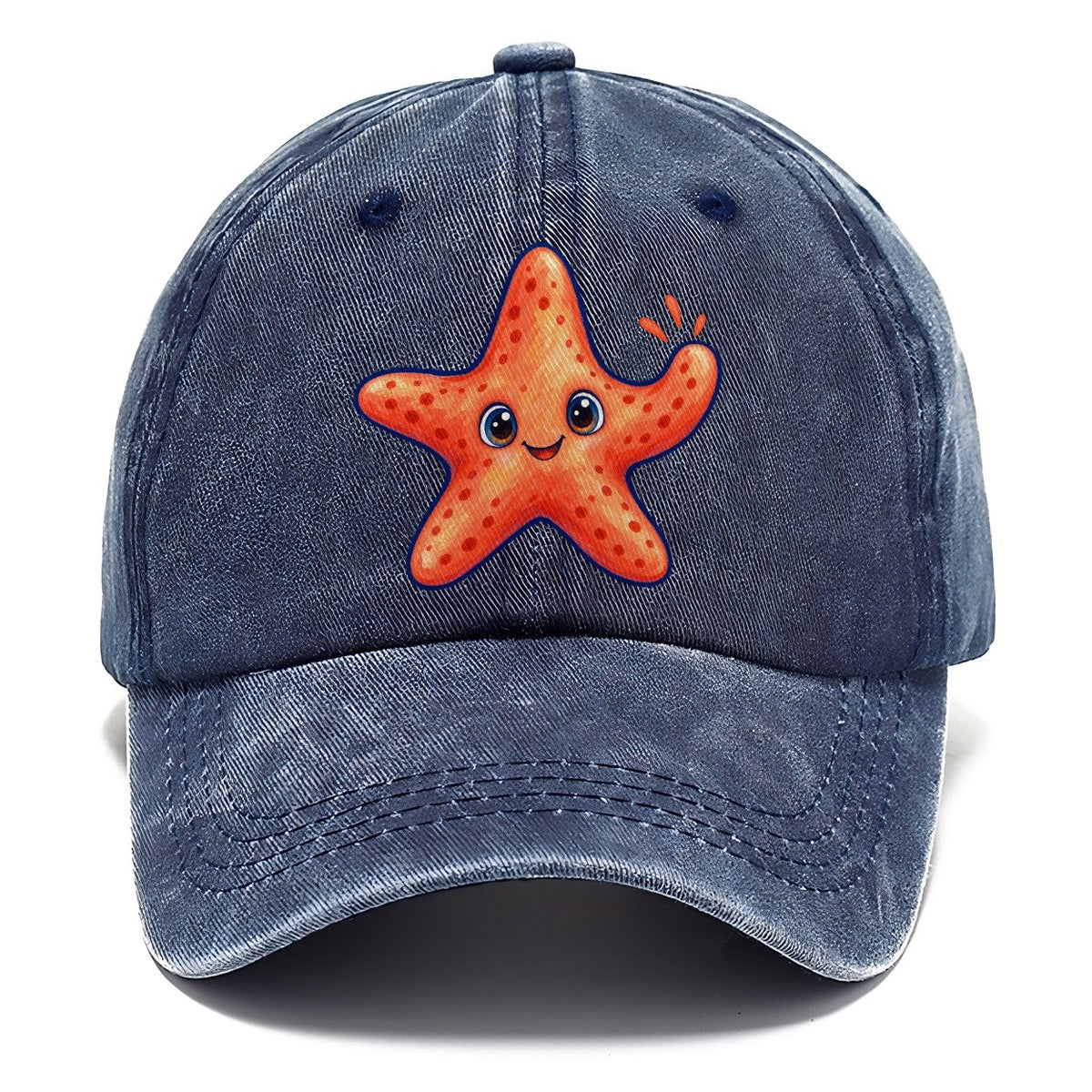 Starfish Front Cheer Sea Sprite Classic Cap – Twilight Navy