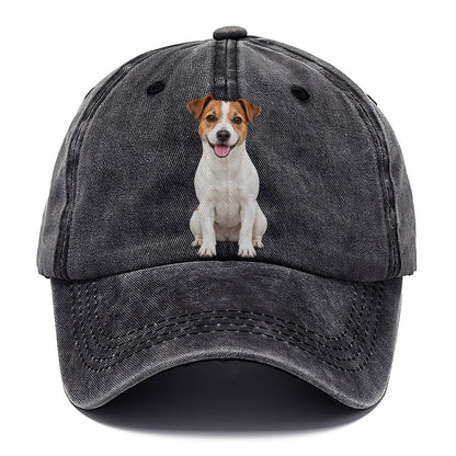 Jack Russell Terrier Sitting Top Breeds Classic Cap – Graphite