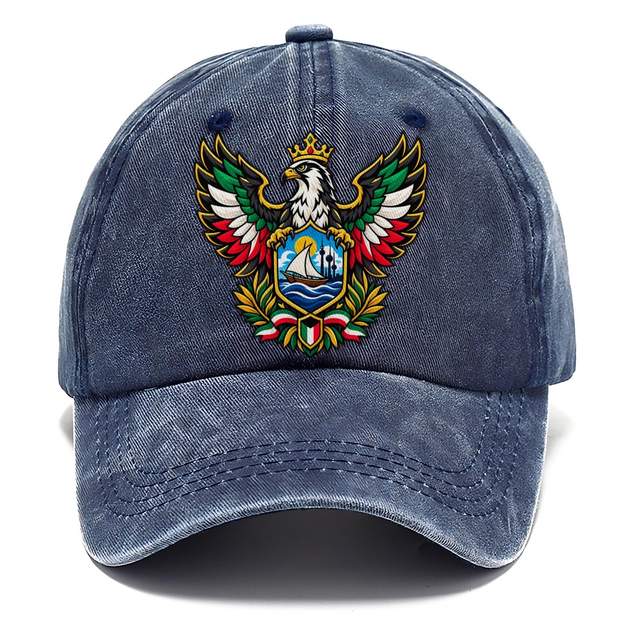 Kuwait Heraldic Crest Country Logos Classic Cap – Twilight Navy