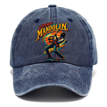 Vintage Mandolin Music Instruments Classic Cap – Twilight Navy
