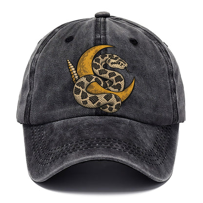 Rattlesnake Moon Coil Sundown Familiars Classic Cap – Graphite