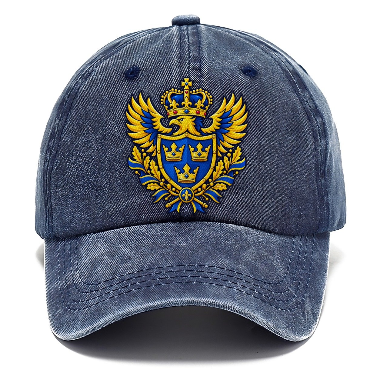 Sweden Heraldic Crest Country Logos Classic Cap – Twilight Navy