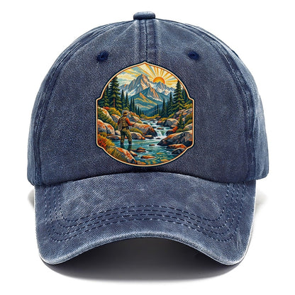 Mountain Creek Headwaters Fishing Club Classic Cap – Twilight Navy